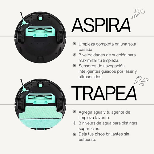Aspiradora Trapeadora Robot Netbot Ls22 Inteligente Msi