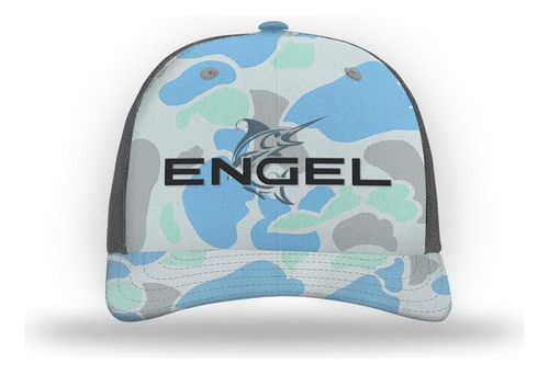 Gorra Trucker Engel 112 En Camuflaje De Agua Salada Y Carbón