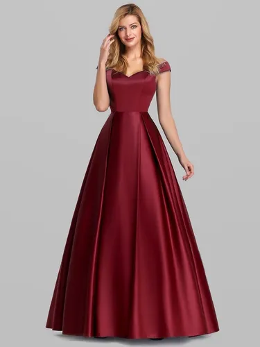 Vestidos de noche color guinda new arrivals