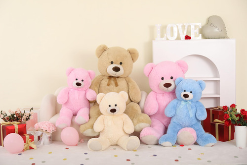 Stuffed Animal Toys Studio Big Teddy Bear 90 Cm Rosa Para Cr