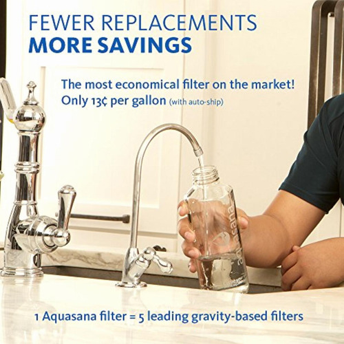 Aquasana Replacement Filter For 1-stage Under Counter Water