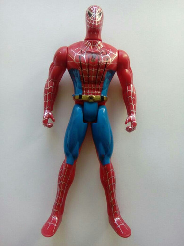 Muñeco Spiderman 16cm Con Luz. Articulable.