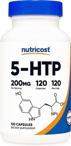 Nutricost 5-htp 200mg, 120 Cap Vegetarianas (5-hidroxitript 