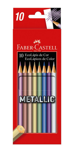 Imagen 4 de 10 de Combo Ecolápices Neón+pastel+metálicos Faber-castell