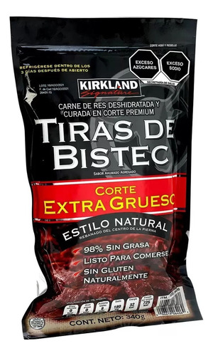 Kirkland Signature Tiras De Bistec Corte Extra Grueso 340 G