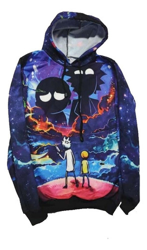 Buzo Hoodie Saco De Rick Y Morty