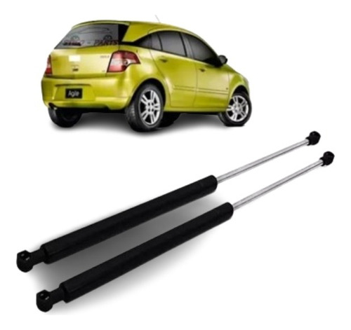 Kit X2 Amortiguador De Porton Baul Trasero Chevrolet Agile