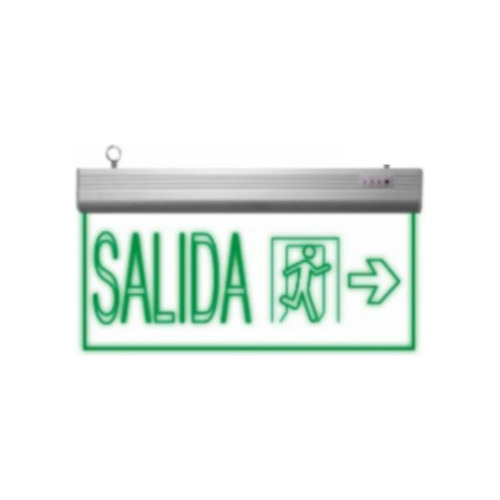 Señalética De Emergencia Led 3w Salida Derecha Verde 220v