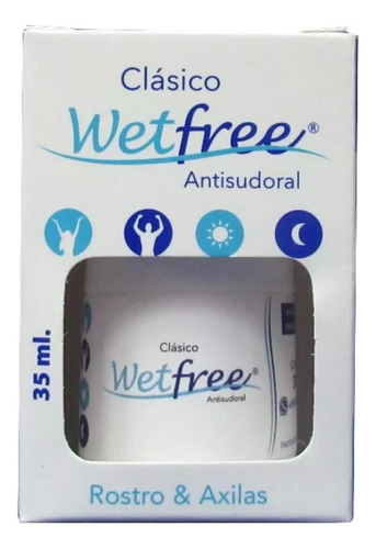 Antitranspirante Desodorante Wetfree Clasico Axilas Y Rostro