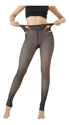 comprar Calza Efecto Piel Satinada Forro Chiporro Leggin Térmicas