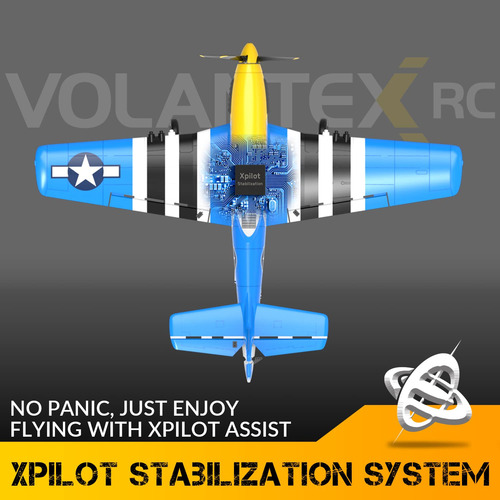 Avión Rc Rtf De 4 Canales Con Control Remoto Con 3 Modos -
