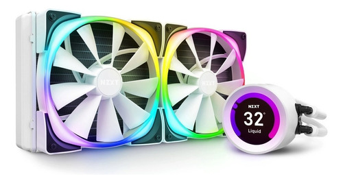 Refrigeração líquida Nzxt Kraken Z63 Rgb para CPU branca/vc LED branco fosco