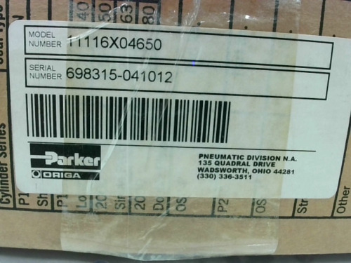 Parker 11116x04650 Cylinder Service Pack - New In Box