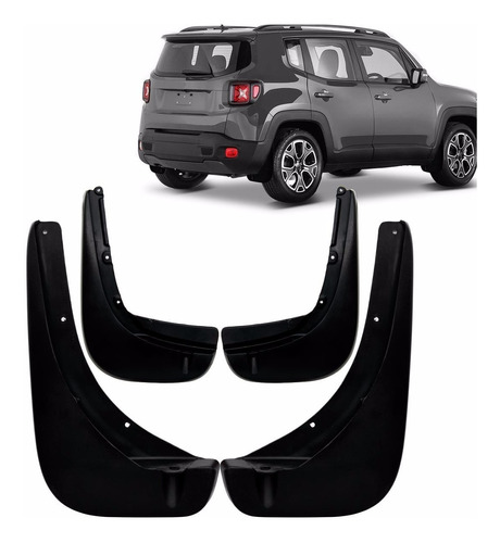 Kit Flap Apara Para Barro Jeep Renegade Lameiro Diant + Tras