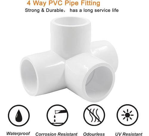 Codos 4 Salidas Pvc 1/2 Sch40