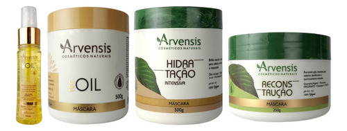 Kit Arvensis Cronograma Tec Oil + Hidratação + Reconstrução