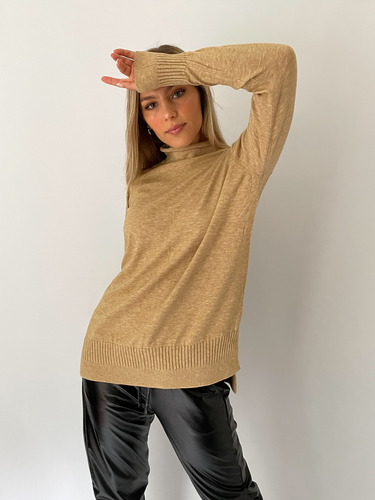 Sweater Media Polera Mujer Polera Dama Pullover De Hilo 