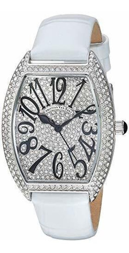 Christian Van Sant Women's Elegant Stainless Steel Analog Qu