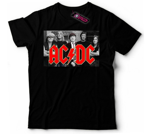 Remera Ac Dc 8 Rock Premium Digital Stamp Dtg