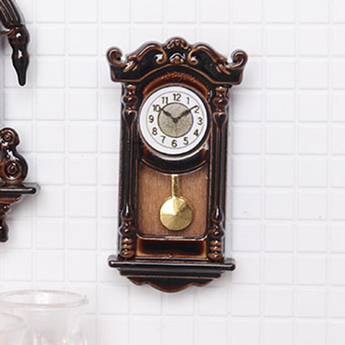 1:12 Modelo De Casa De Muñecas Relojes Campanas Planas