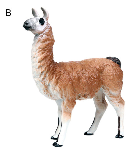 Ange Simulation Alpaca Model Animal Home Decoración Suminist 