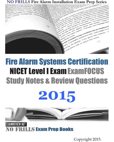 Libro: En Ingles Fire Alarm Systems Certification Nicet Lev