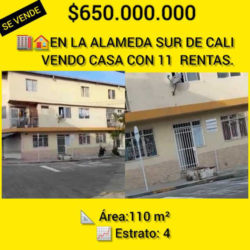 En La Alameda Sur De Cali. Vendo Casa Con 11  Rentas.