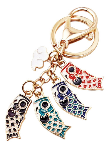 2 Llavero Con Colgante De Koi, Llavero Con Dijes, Llavero