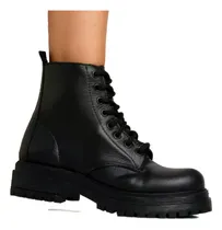 Comprar Borcegos Mujer Cuero 100% Taco Foliado High Botas Vermina