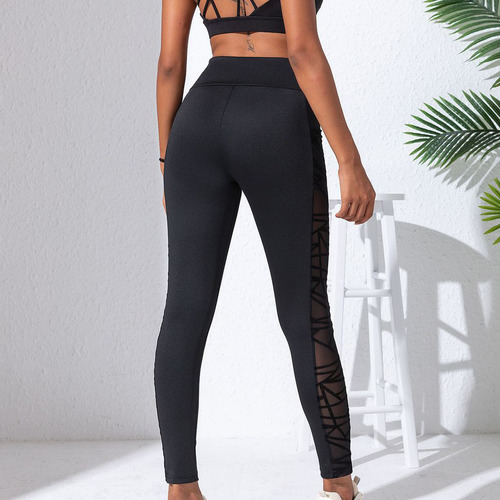 Pantalones De Yoga F Para Mujer, Talla Grande, De Malla, Ret