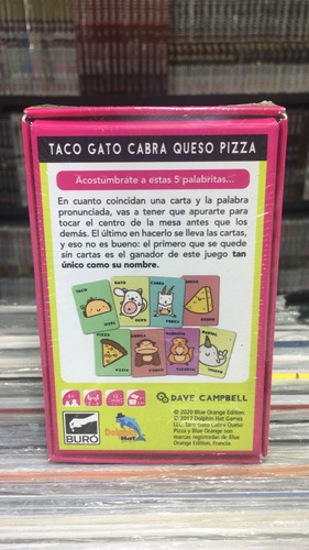 Imagen 2 de 3 de Taco Gato Cabra Queso Pizza - Juego De Cartas - Bureau