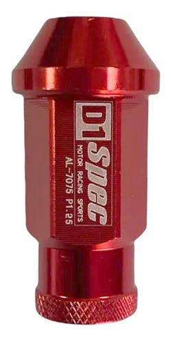 Tuercas De Rueda Aluminio D1 Spec 12x1.25 Rojo
