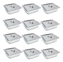 Comprar 12 Cuba Gastronomica Inox Cu002F Tampa 1u002F2x100 Gn Buffet Cozinha
