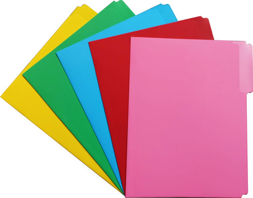 Folder Plástico De Polipropileno Colores Surtidos 25 Piezas