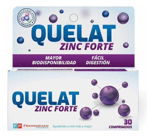 Suplemento Quelat Zinc Forte X 30 Comprimidos 