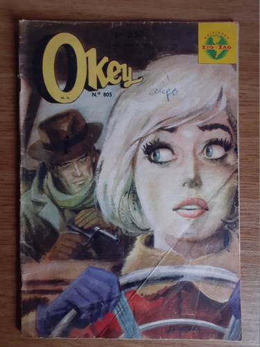 Cómic Okey Número 805 Editora Zig Zag 1965