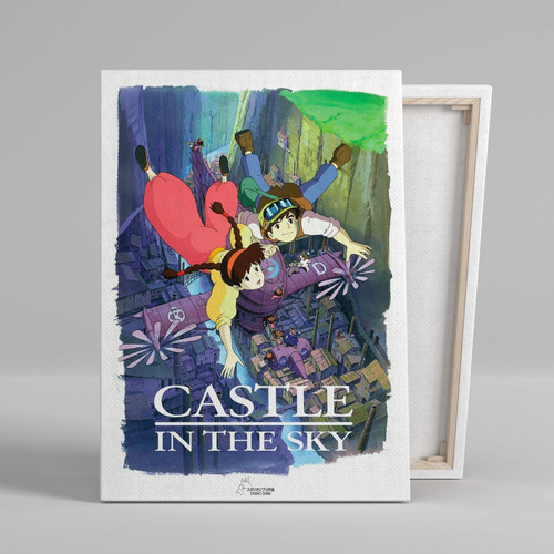 Cuadro Castle In The Sky Cine Anime Canvas 45x30 Cm