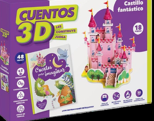 Libro Cuentos 3d - Castillo Fantastico - Varios