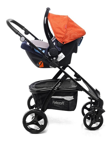 Imagen 4 de 9 de Cochecito Bebé Felcraft Urban 3 En 1 Huevito Moises Envio Gratis