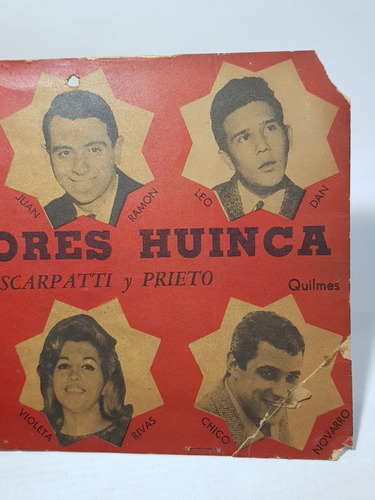 Imagen 2 de 6 de Antiguo Y Raro Cartel De Almacén Alfajores Huinca Mag 57849