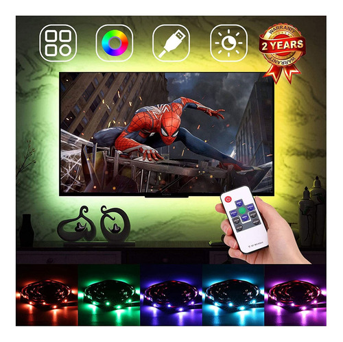 Tira De Luces Led Rgb Luz Ambiental Litsoul P/tv 60 «-75'