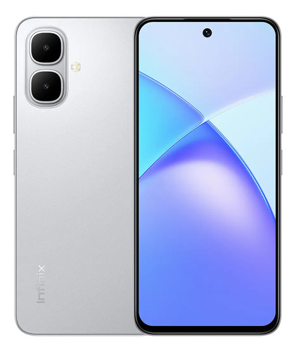 Celular Infinix Smart 10 de 128 GB com 4 GB RAM Dual SIM Prata Titânio