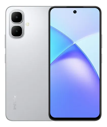 Celular Infinix Smart 10 Dual Sim One-tap Infinix Al 128gb Rom 4gb Ram Plata Titanio Altavoces Doubles Ip64 Screalla De 120hz Bluetooth