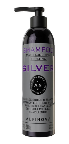 Shampoo Matizador Violeta Con Keratina 200cc - Alfinova