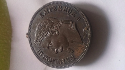 Moneda Napoleón Iii Empereur Imperio Francés 1870 Encendedor