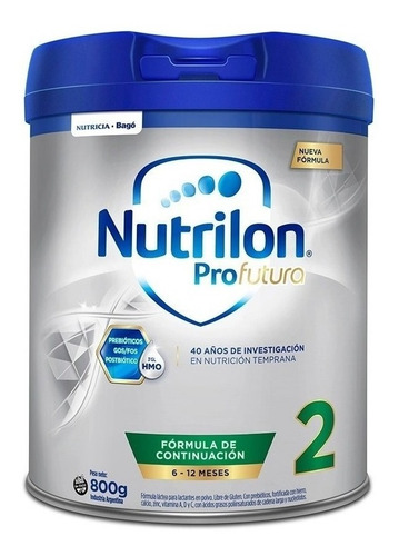 Leche de fórmula en polvo Nutricia Bagó Nutrilon Profutura 2 por 4 unidades de 800g