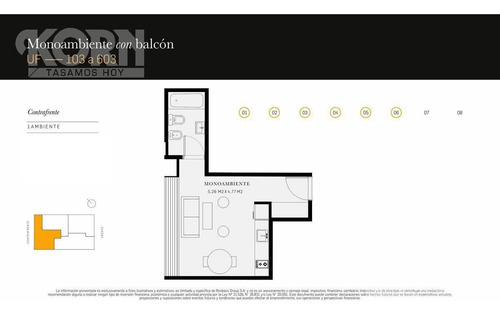 Imagen 21 de 25 de Venta Departamento De 1 Ambiente Apto Profesional En Palermo Hollywood - En Construccion
