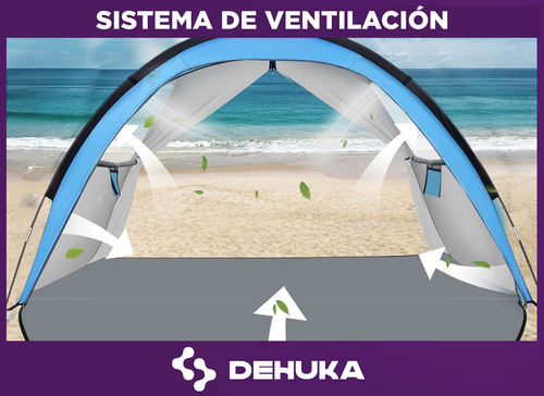 Carpa De Playa Autoarmable y Camping Protección Uv Fácil Armado Dehuka
