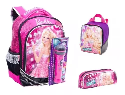 Mochilete Barbie A Princesa e A Pop Star G Rosa - Compre Agora