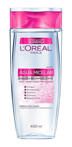 Loreal Água Micelar Solucao De Limpeza 5 Em 1 400ml